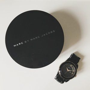 Marc Jacobs Black Acrylic Watch